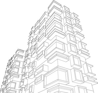 soyut mimari sanat, dijital duvar kağıdı