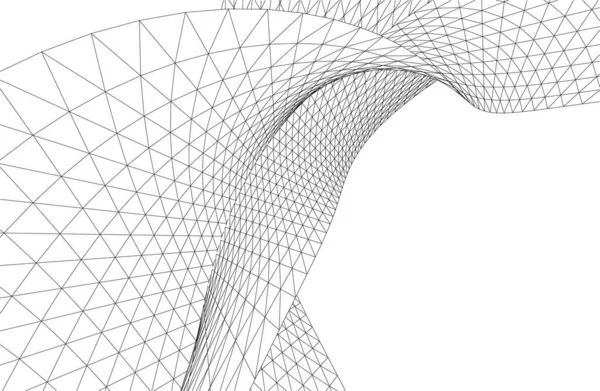 Art Architectural Abstrait Papier Peint Numérique — Image vectorielle