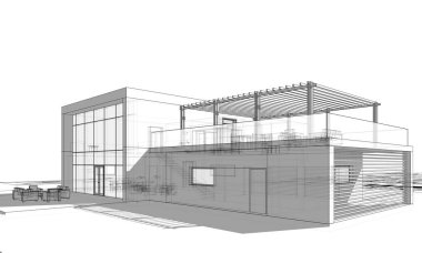 3D mimari projesi, dijital sanat