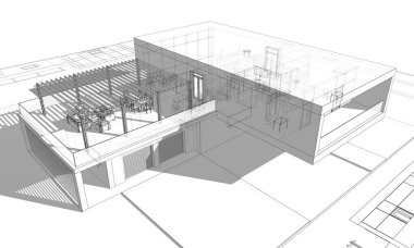 3D mimari projesi, dijital sanat