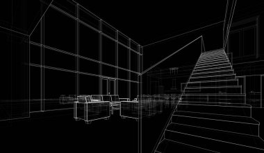 3D mimari projesi, dijital sanat