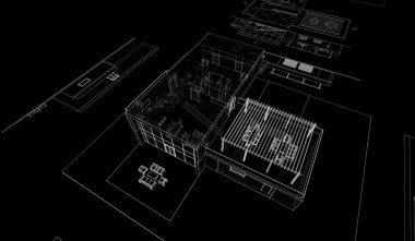 3D mimari projesi, dijital sanat