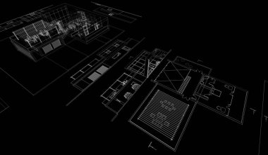 3D mimari projesi, dijital sanat