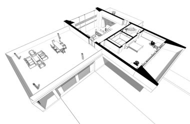 3D mimari projesi, dijital sanat