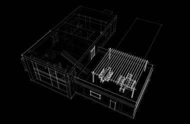 3D mimari projesi, dijital sanat