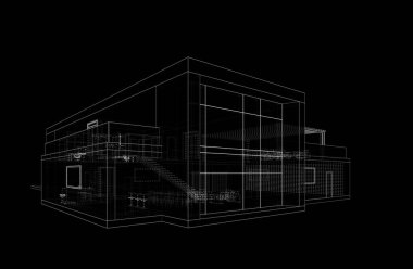 3D mimari projesi, dijital sanat