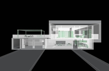 3D mimari projesi, dijital sanat