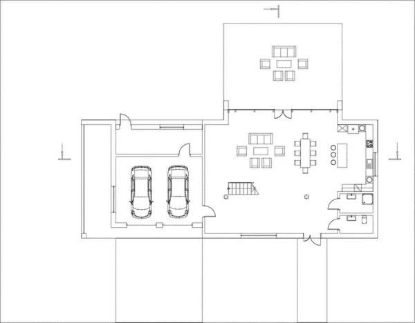 Architekturkunst Digitale Tapete — Stockvektor