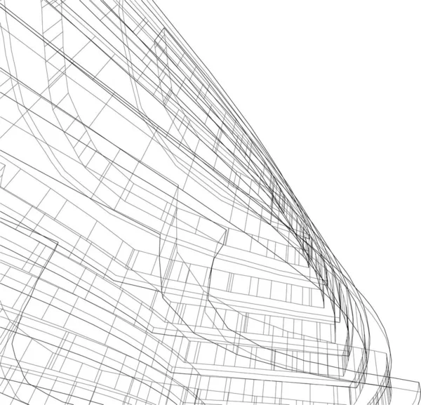 3D建筑艺术 数码壁纸 — 图库矢量图片