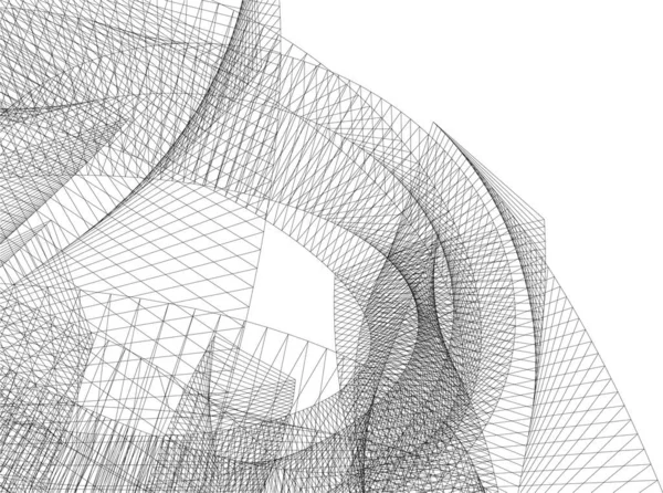 Architekturkunst Digitale Tapete — Stockvektor