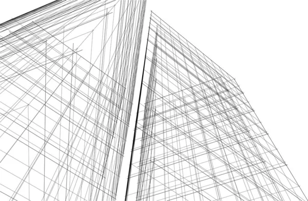 3D建筑艺术 数码壁纸 — 图库矢量图片