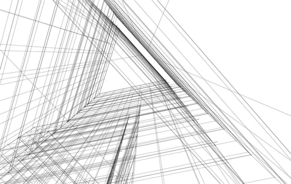 Art Architectural Papier Peint Numérique — Image vectorielle