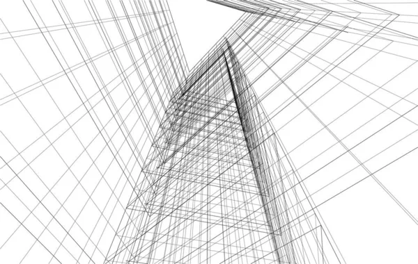 Art Architectural Papier Peint Numérique — Image vectorielle