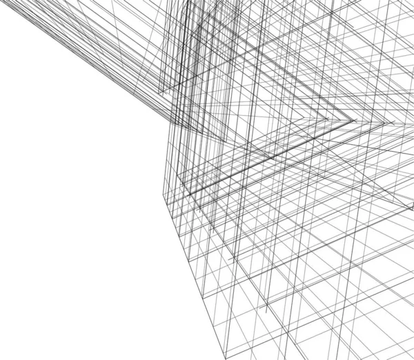 Architectural Art Digital Wallpaper — Stock Vector