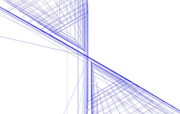 Sztuka Architektoniczna Cyfrowa Tapeta — Wektor stockowy