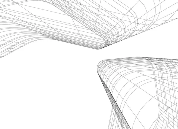 3D建筑艺术 数码壁纸 — 图库矢量图片