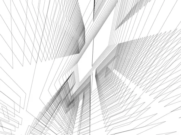 Arte Arquitectónico Papel Pintado Digital — Archivo Imágenes Vectoriales