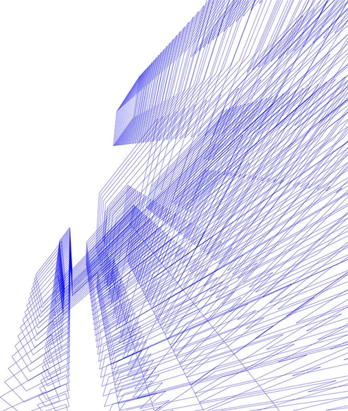 Architekturkunst Digitale Tapete — Stockvektor