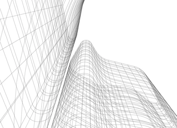 3D建筑艺术 数码壁纸 — 图库矢量图片