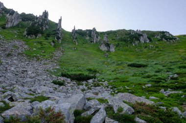 Güzel dağlık manzaranın manzarası 