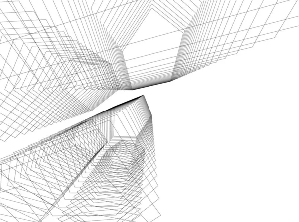 3D建筑艺术 数码壁纸 — 图库矢量图片