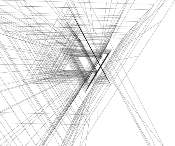 3D建筑艺术 数码壁纸 — 图库矢量图片