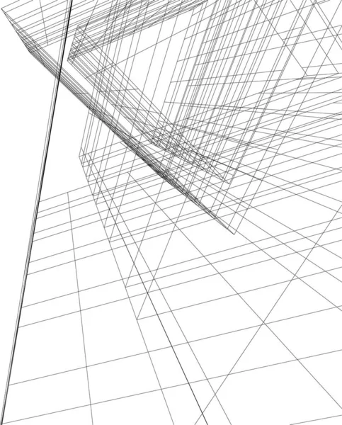 Arte Arquitectónico Papel Pintado Digital — Archivo Imágenes Vectoriales