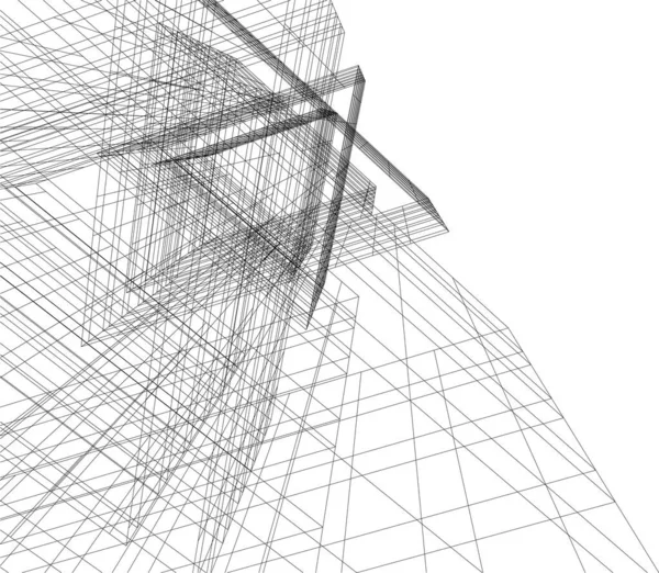 3D建筑艺术 数码壁纸 — 图库矢量图片