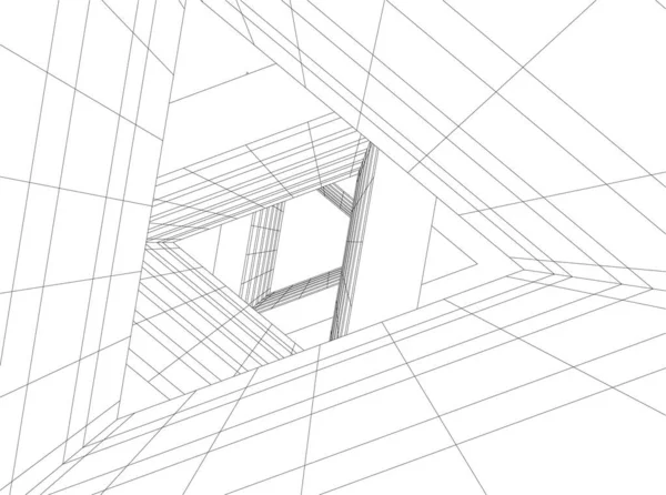 3D建筑艺术 数码壁纸 — 图库矢量图片