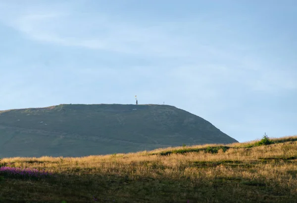 Bela Vista Paisagem Montanhosa Com Céu Nublado — Fotografia de Stock