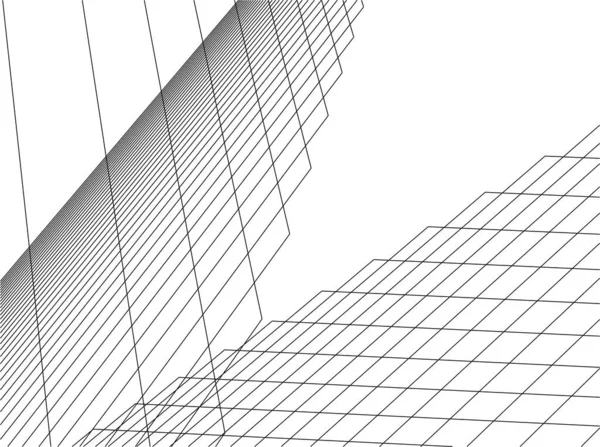 Sztuka Architektoniczna Cyfrowa Tapeta — Wektor stockowy