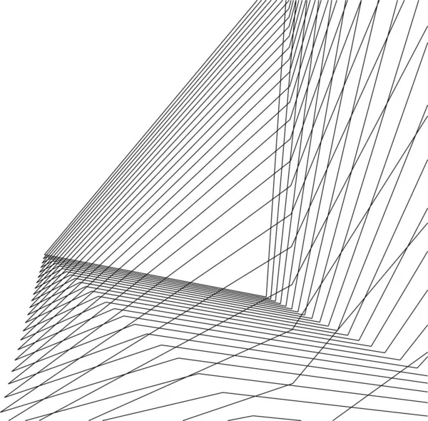 Arte Arquitectónico Papel Pintado Digital — Archivo Imágenes Vectoriales