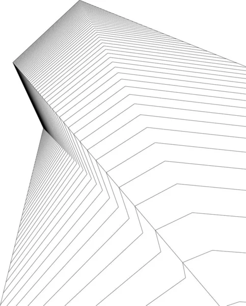 Art Architectural Papier Peint Numérique — Image vectorielle