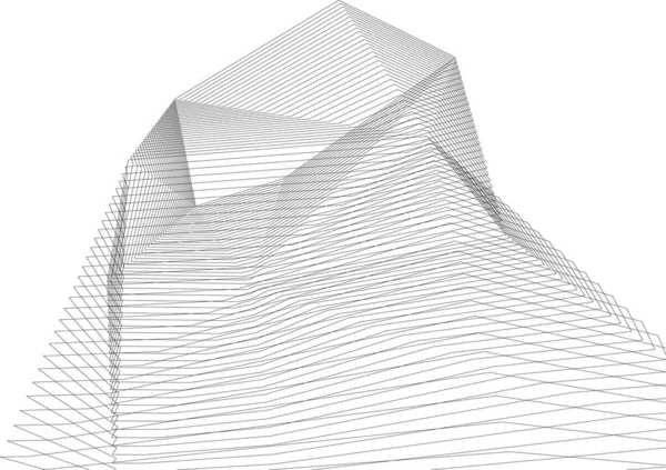 Arte Arquitectónico Papel Pintado Digital — Archivo Imágenes Vectoriales