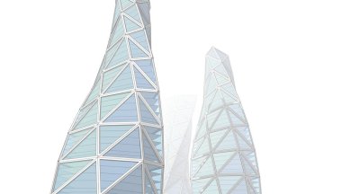 Soyut modern mimari, 3D görüntüleme