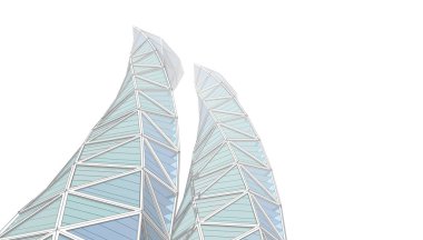 Soyut modern mimari, 3D görüntüleme