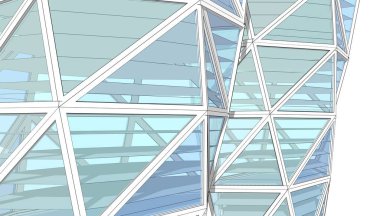 Soyut modern mimari, 3D görüntüleme