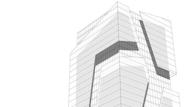 Soyut modern mimari, 3D görüntüleme