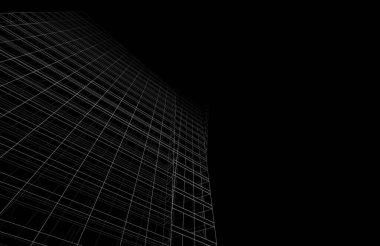 Soyut modern mimari, 3D görüntüleme