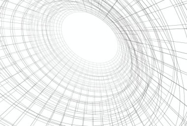 Mimari binalar 3d vektör çizimi