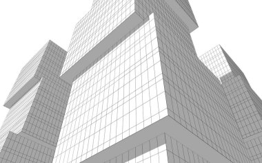 soyut mimari duvar kağıdı tasarımı, dijital konsept arkaplan