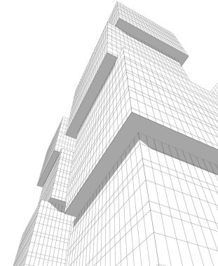 soyut mimari duvar kağıdı tasarımı, dijital konsept arkaplan