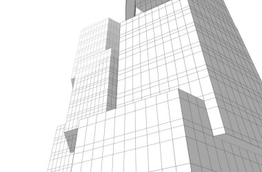 soyut mimari duvar kağıdı tasarımı, dijital konsept arkaplan