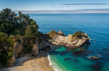 Kaliforniya 'da yaz boyunca Big Sur