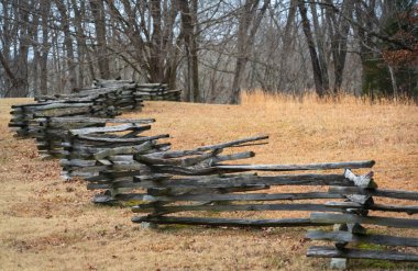 Fence at Fort Donelson National Battlefield clipart