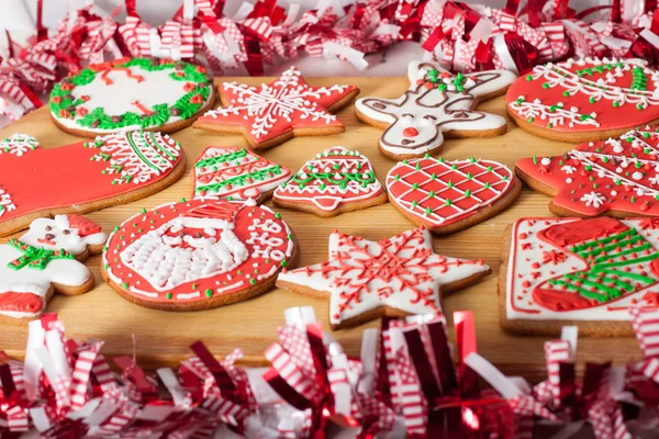 Biscuits de Noël et jouets rétro faits main Images De Stock Libres De Droits