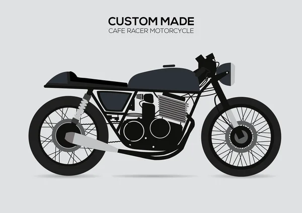 Moto Vintage Café Racer — Image vectorielle