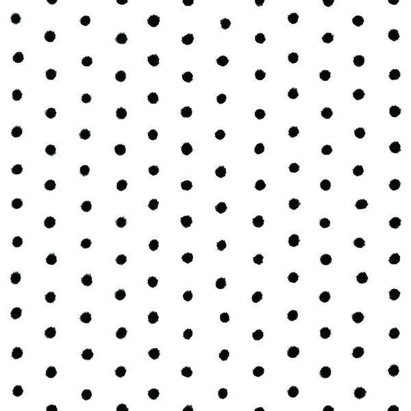 Αφηρημένη Ακουαρέλα Seamless Pattern Backdrop Μαύρα Στίγματα Polka Dots Και — Φωτογραφία Αρχείου