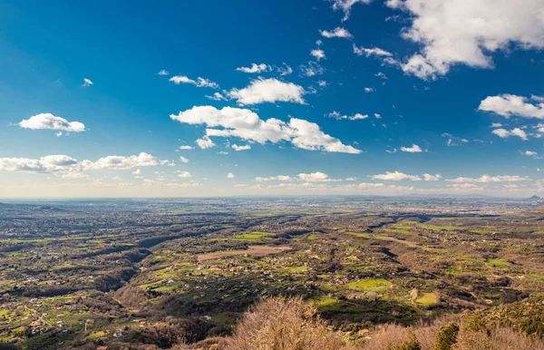 Desa Castel San Pietro Romano Lazio Provinsi Roma Palestrina Panorama — Stok Foto