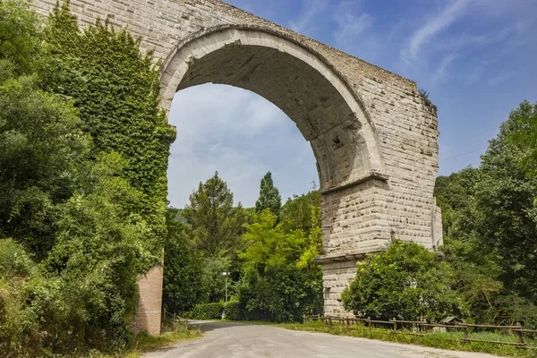 Ruínas Arco Romano Ponte Augusto Narni Terni Úmbria Restos Ponte — Fotografia de Stock